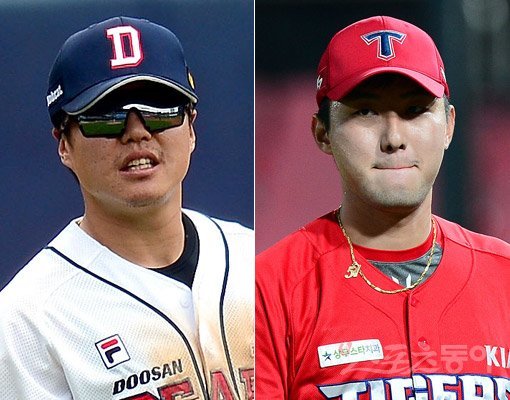 류지혁(왼쪽)-홍건희. 스포츠동아DB