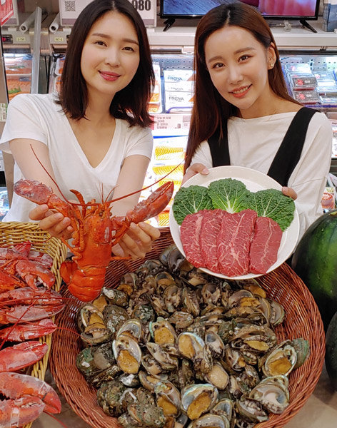 롯데마트의 ‘통큰 보양식’ 행사. 사진제공｜롯데마트