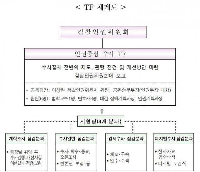 인권중심수사TF(대검찰청 제공) © 뉴스1