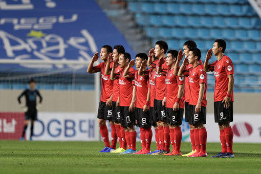 상주 상무 선수단. 사진제공｜한국프로축구연맹