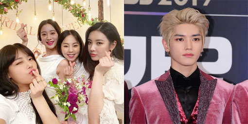 그룹 원더걸스(왼쪽)-그룹 NCT 태용. 사진출처｜유빈 SNS·스포츠동아DB