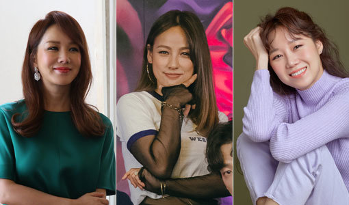 엄정화·이효리·공효진(왼쪽부터)이 자신을 드러내는 데 거리낌이 없는 솔직하고 당당한 면모로 예능프로그램 시청자의 사랑을 받고 있다. 사진제공｜동아일보DB·MBC·매니지먼트숲