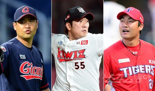 롯데 장원삼-KT 유원상-KIA 홍상삼(왼쪽부터). 스포츠동아DB