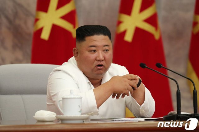 북한 김정은 국무위원장. (평양 노동신문=뉴스1)