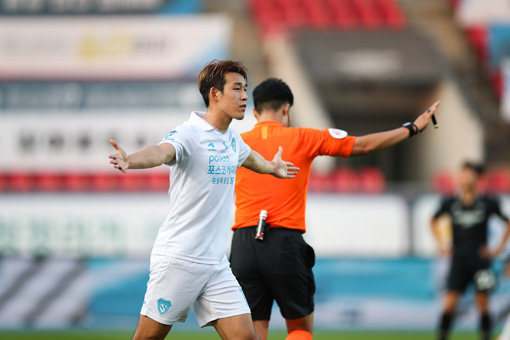 송민규. 20200705 탄천운동장 성남FC-포항스틸러스사진제공 | 한국프로축구연맹