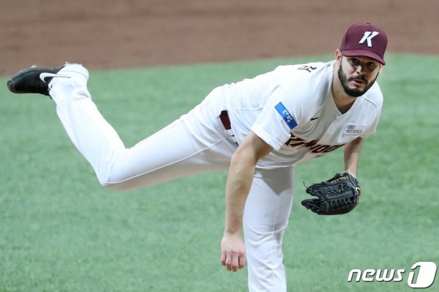 키움 히어로즈 제이크 브리검. 2020.4.29 © News1