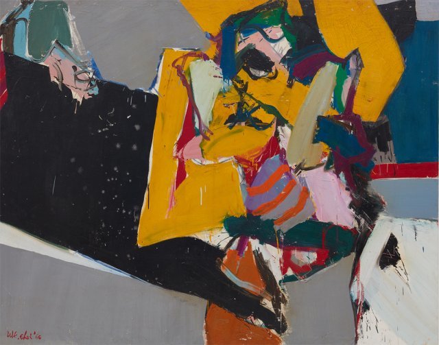 최욱경, 성난 여인, 1966년, 캔버스에 오일, 137X174cm / 국제갤러리 제공