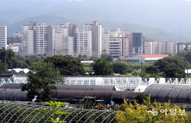 16일 서울 서초구 내곡동 일대 개발제한구역(그린벨트) 모습. 더불어민주당이 그린벨트 해제에 대해 구체적인 언급을 꺼리는 가운데 강남 서초 송파구의 세곡동, 우면산 일대, 수서역 인근 등이 해제 대상으로 거론된다. 홍진환 기자 jean@donga.com