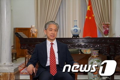 왕원빈 중국 외교부 신임 대변인. © 뉴스1