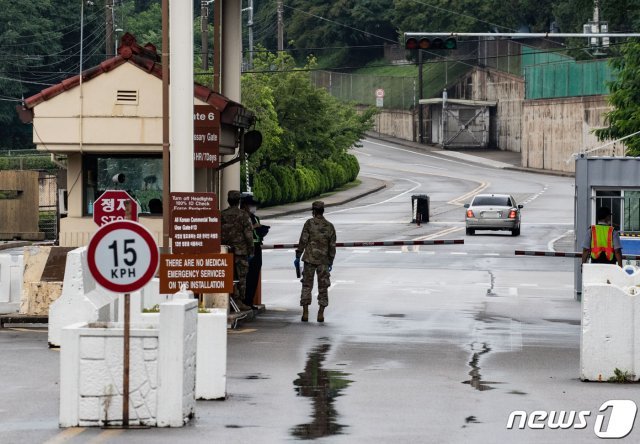 19일 오전 서울 용산구 주한미군기지의 모습. 2020.7.19/뉴스1 © News1