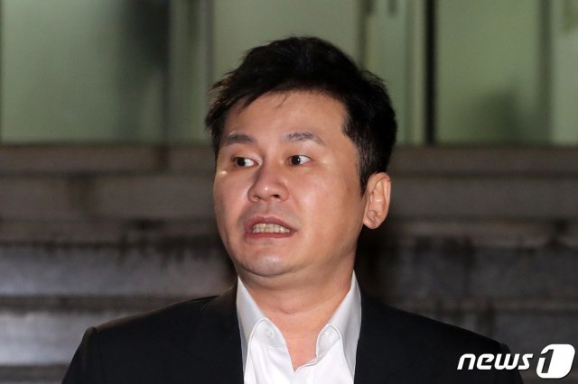 경기남부지방경찰청 광역수사대에서 조사를 받고 나온 양현석 YG엔터테인먼트 전 총괄 프로듀서. /뉴스1 DB