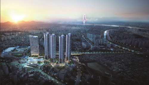 ‘청량리역 롯데캐슬 SKY-L65 오피스텔’ 광역 조감도