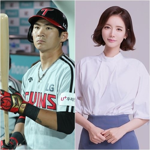 LG 트윈스 오지환(왼쪽)과 아내 김영은씨. (뉴스1 DB, 김영은 인스타그램) © 뉴스1
