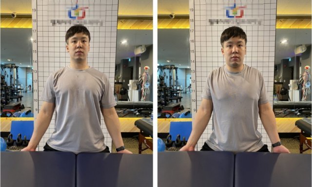 목 근육 강화하기 - 책상 당기고 어깨 으쓱하기