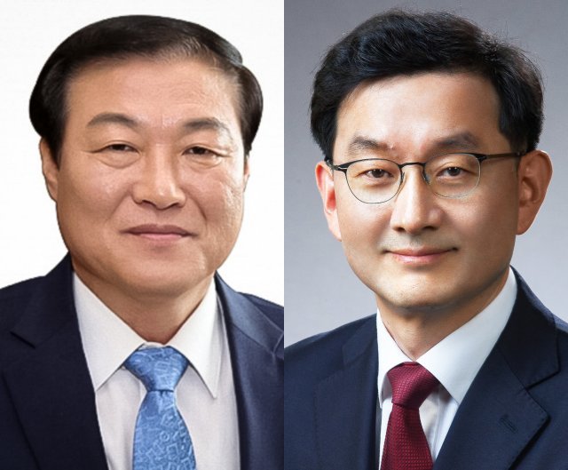 문재인 대통령이 12일 청와대 신임 국민소통수석에 정만호 전 강원도 경제부지사(왼쪽)를, 사회수석에 윤창렬 국무조정실장을 각각 내정했다. 사진=청와대 제공