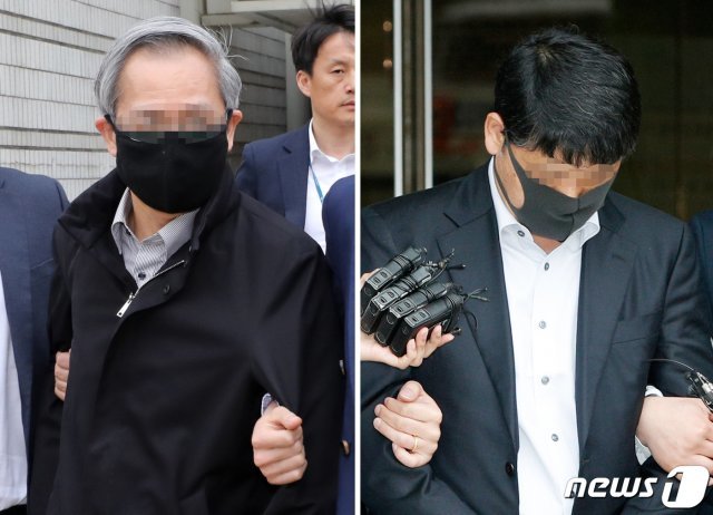 출산 과정에서 신생아를 떨어뜨려 아이가 사망하자 이를 은폐한 혐의로 항소심에서 실형을 선고받은 분당차병원 의사 이모씨(왼쪽)와 문모씨 © News1