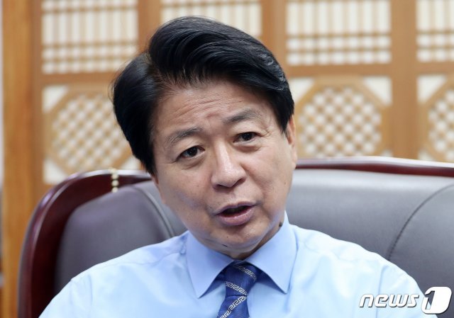 노웅래 더불어민주당 의원이 13일 뉴스1과 인터뷰를 가졌다. 2020.8.13/뉴스1 © News1