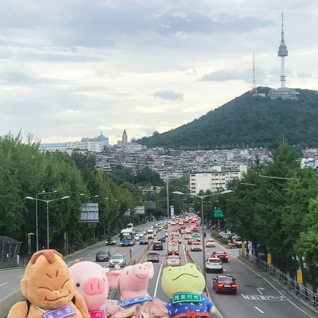 일본 캐릭터 인형의 방한여행. 한국관광공사 제공