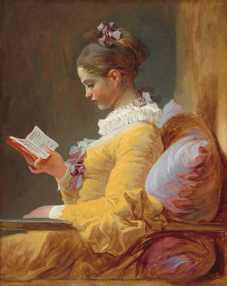 장오노레 프라고나르, 책 읽는 소녀, 1769년경.