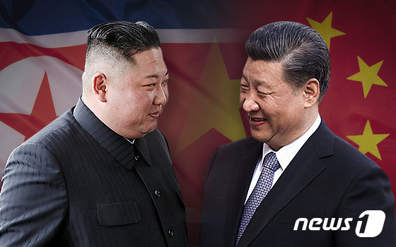 김정은 북한 국무위원장(왼쪽)과 시진핑 중국 국가주석.© News1