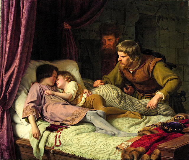 테오도어 힐데브란트, 에드워드
4세 아이들의 살해, 1835년