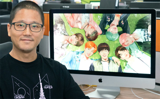 24일 전 세계에 공개되는 모바일 게임 BTS 유니버스 스토리 개발 총괄을 맡은 김건 넷마블몬스터 대표. 넷마블 제공
