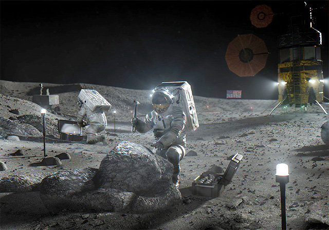 미국항공우주국(NASA)이 공개한 유인 달 착륙 계획 ‘아르테미스 프로젝트’의 가상 이미지. 사진 출처 NASA