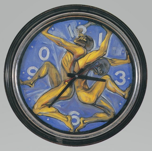 시계(속박된 시간), 58×58㎝, 캔버스에 유채, 1984년