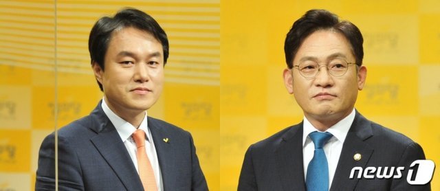 김종철 정의당 대표 후보(왼쪽)와 배진교 후보. © 뉴스1
