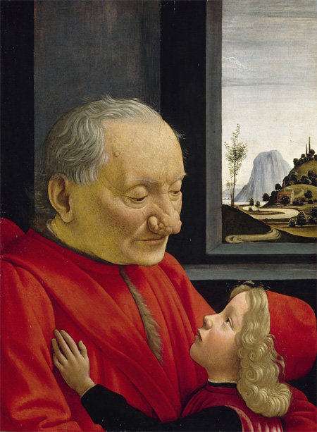 도메니코 기를란다요, 노인과 소년의 초상, 1490년경