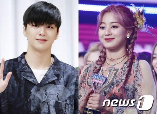 강다니엘(왼쪽) 지효© 뉴스1