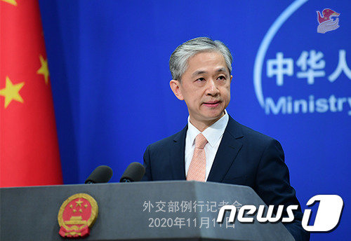 왕원빈 중국 외교부 대변인 © 뉴스1