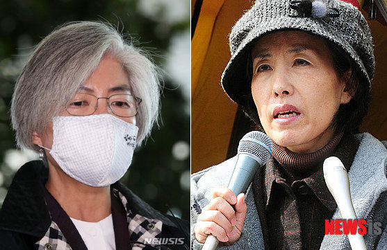 강경화 장관(왼쪽)·박선영 전 의원.
