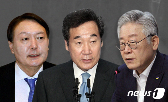 윤석열 검찰총장, 이낙연 더불어민주당 대표,, 이재명 경기지사(왼쪽부터) © News1
