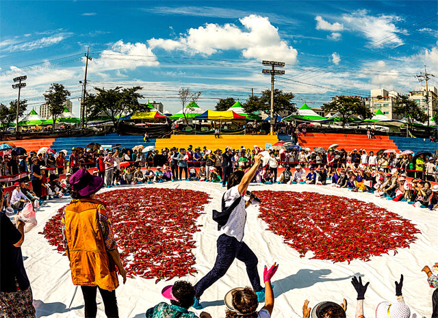 충남 청양군 ‘고추·구기자 특구’는 매년 고추와 구기자를 알리기 위한 축제를 열고 있다. 사진은 지난해 축제 모습. 청양군 제공