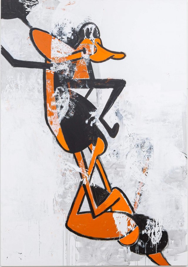 ‘Daffy Duck’, 2009년, 캔버스에 아크릴, 304x213.3cm 더페이지갤러리 제공