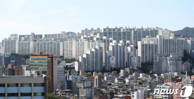 서울 아파트 모습.(뉴스1 자료사진)© News1