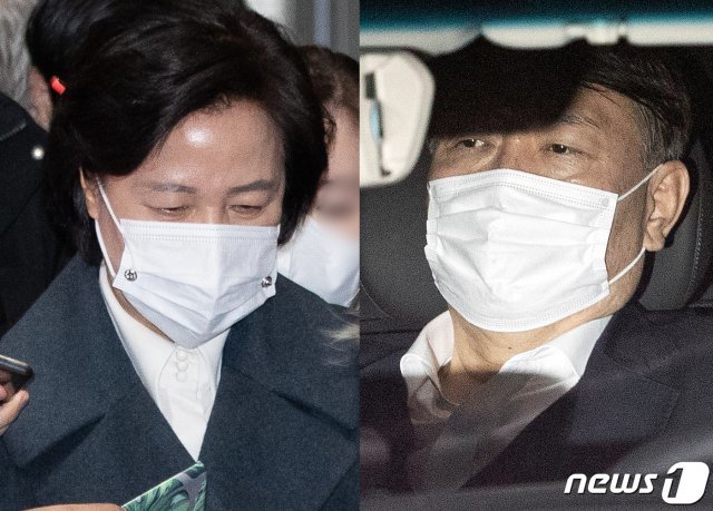 추미애 법무부 장관(왼쪽)과 윤석열 검찰총장. 2020.12.15/뉴스1 © News1