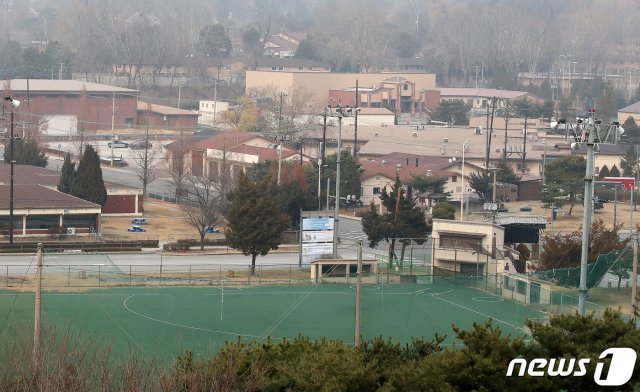 서울 용산구 국립중앙박물관에서 바라본 용산 미군기지의 모습. 2020.12.11/뉴스1 © News1