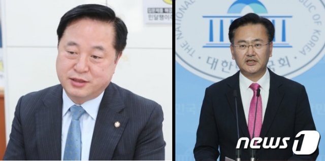 김두관 더불어민주당 의원(왼쪽)과 유상범 국민의힘 의원. © 뉴스1