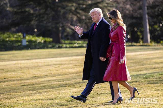 트럼프 대통령 내외. 사진=뉴시스