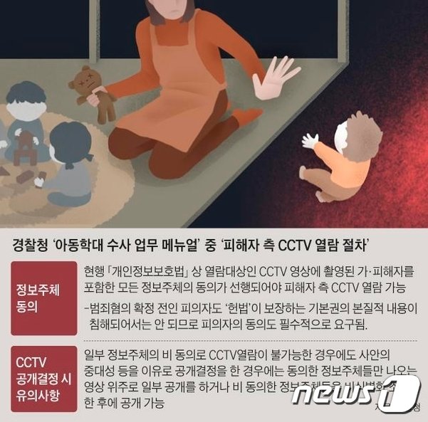 경찰청 ‘아동학대 수사 업무 매뉴얼’(부산경찰청 제공) © 뉴스1