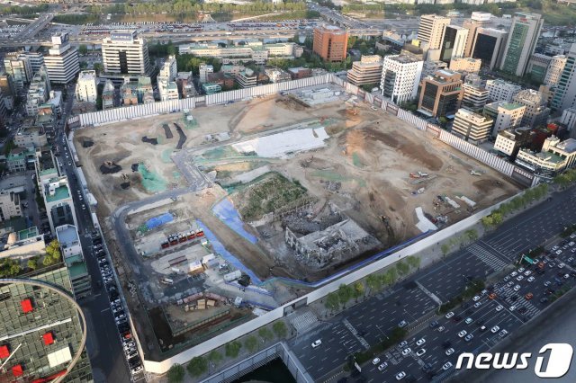 서울 강남구 삼성동 현대차 신사옥 건립 부지 모습. 2020.5.6/뉴스1 © News1