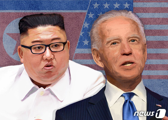 김정은 북한 노동당 총비서(좌)와 조 바이든 미국 대통령(우). © News1