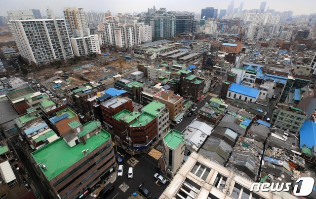 공공 재개발 사업지 서울 영등포구 양평13, 14구역의 모습. 2021.1.15/뉴스1 © News1