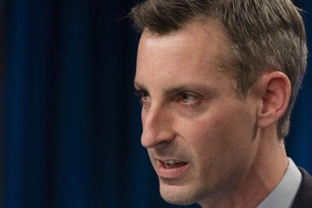 네드 프라이스 미 국무부 대변인. 프라이스 대변인은 12일(현지시각) 브리핑에서 “북한 문제는 시급한 우선순위”라고 밝혔다. 사진 뉴시스