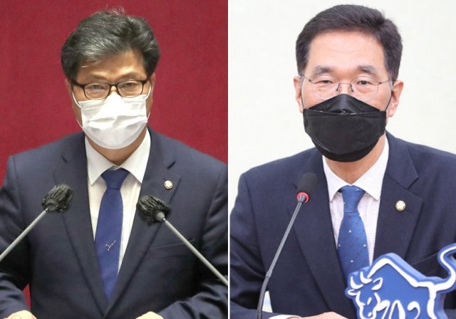 더불어민주당 서영석 의원(왼쪽)과 김주영 의원. 사진=뉴스1·뉴시스