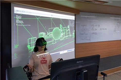 실감콘텐츠 산업을 책임질 미래인재 양성 관련 교육 사진.