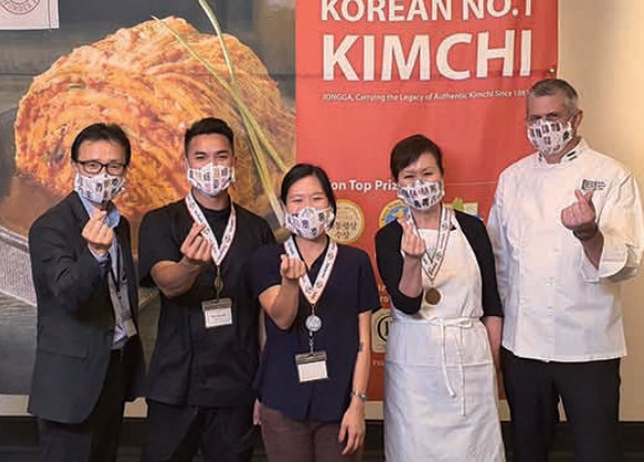 2020년 11월 미국 종가집 김치 요리대회 기념촬영.