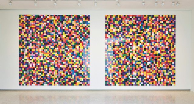 게르하르트 리히터의 ‘4900가지 색채 버전 9’(2007년). 에스파스 루이비통 서울 제공